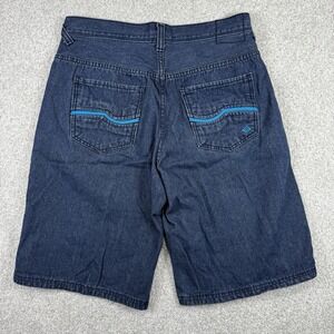 Vintage Y2K Enyce Embroidered Jean Shorts Baggy Men's‎ Denim Jean Shorts Size 36
